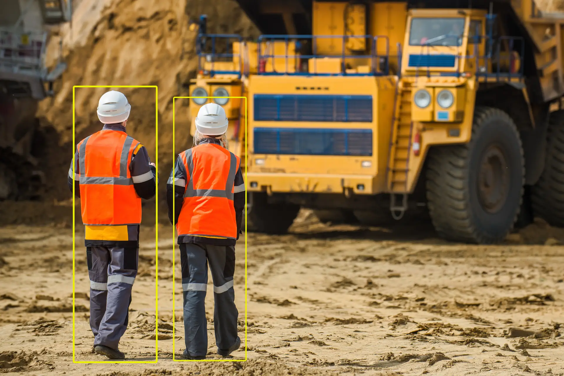mining truck pedestrian proximity detection