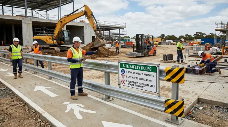 Assessing engineering controls on a construction site