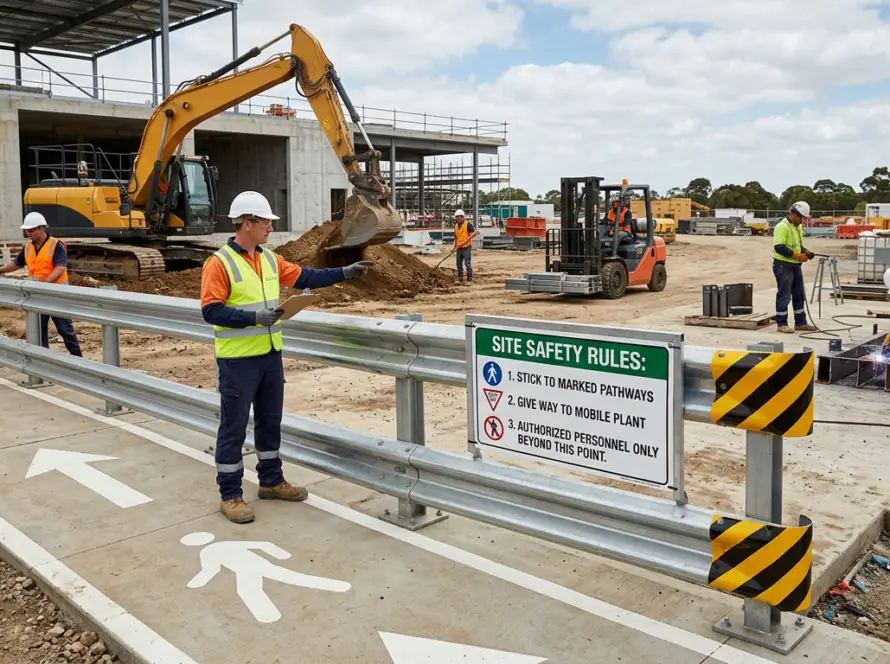 Assessing engineering controls on a construction site