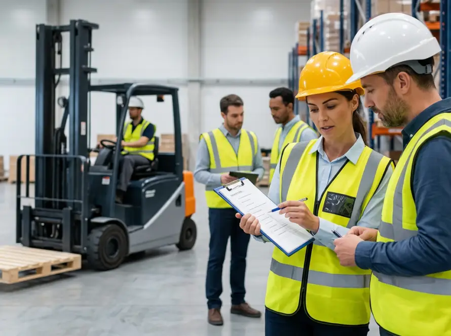 A checklist for a forklift pedestrian detection trial
